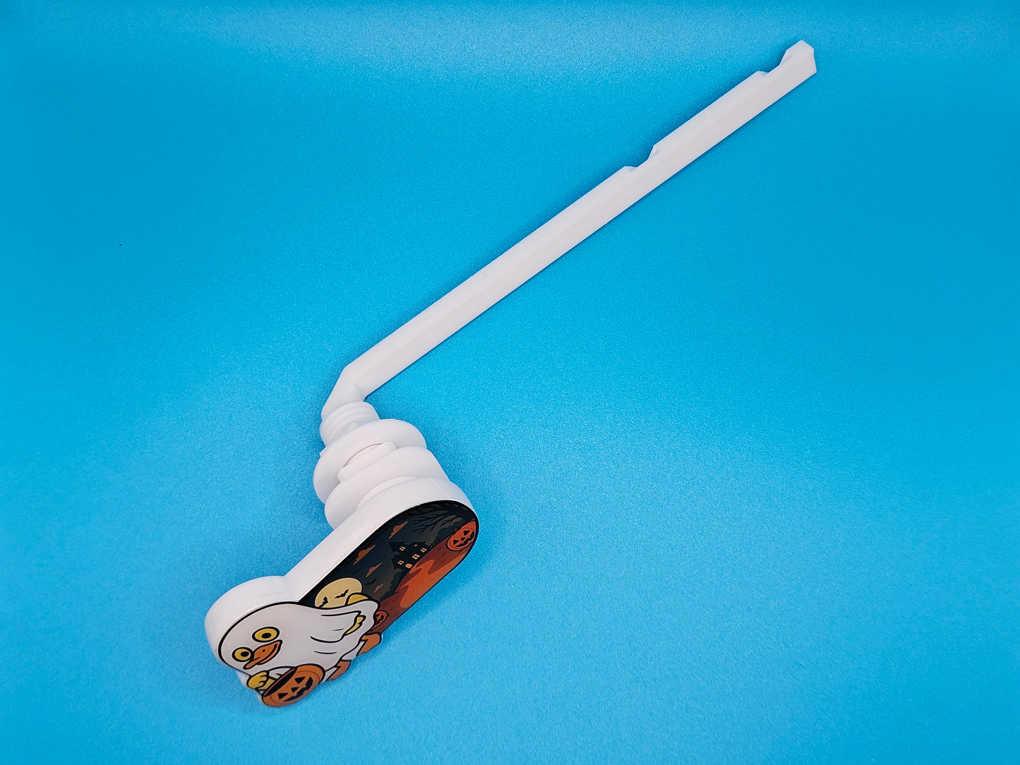 Bathroom Toilet Handle - Halloween Ghost Duck