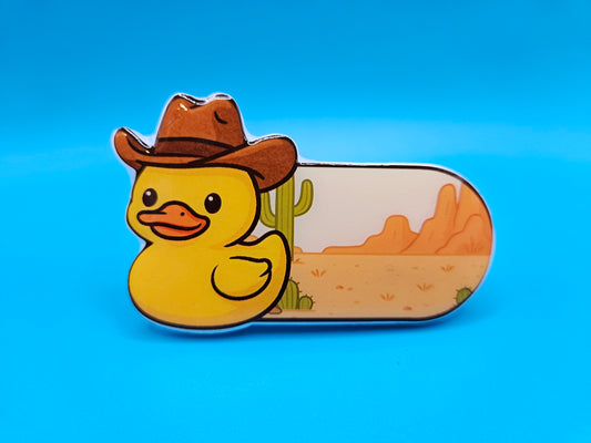 Bathroom Toilet Handle - Cowboy Duck