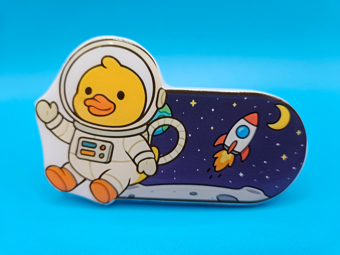 Bathroom Toilet Handle - Astronaut Duck