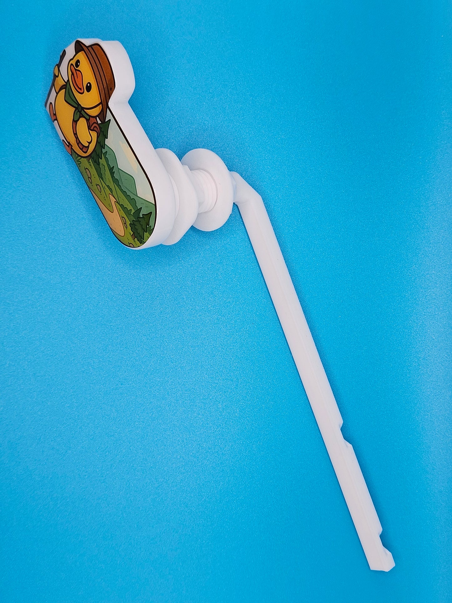 Bathroom Toilet Handle - Hiker Duck