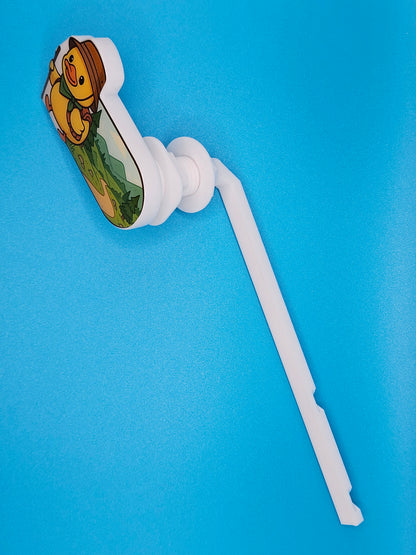 Bathroom Toilet Handle - Hiker Duck