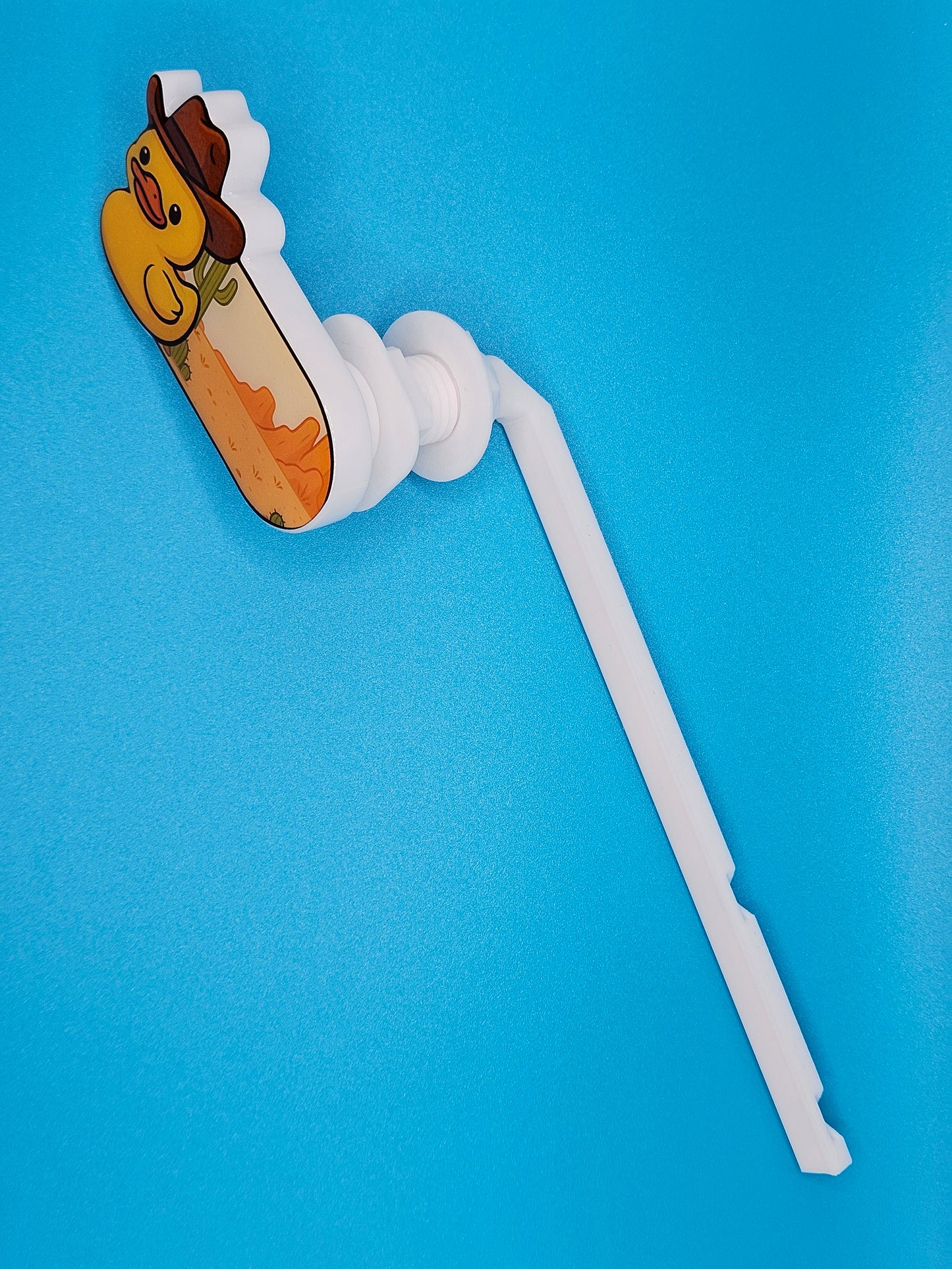 Bathroom Toilet Handle - Cowboy Duck