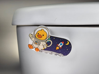 Bathroom Toilet Handle - Astronaut Duck