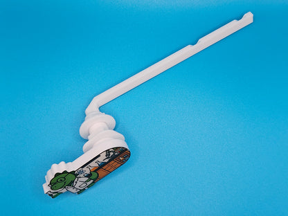 Bathroom Toilet Handle - Scientist Dinosaur