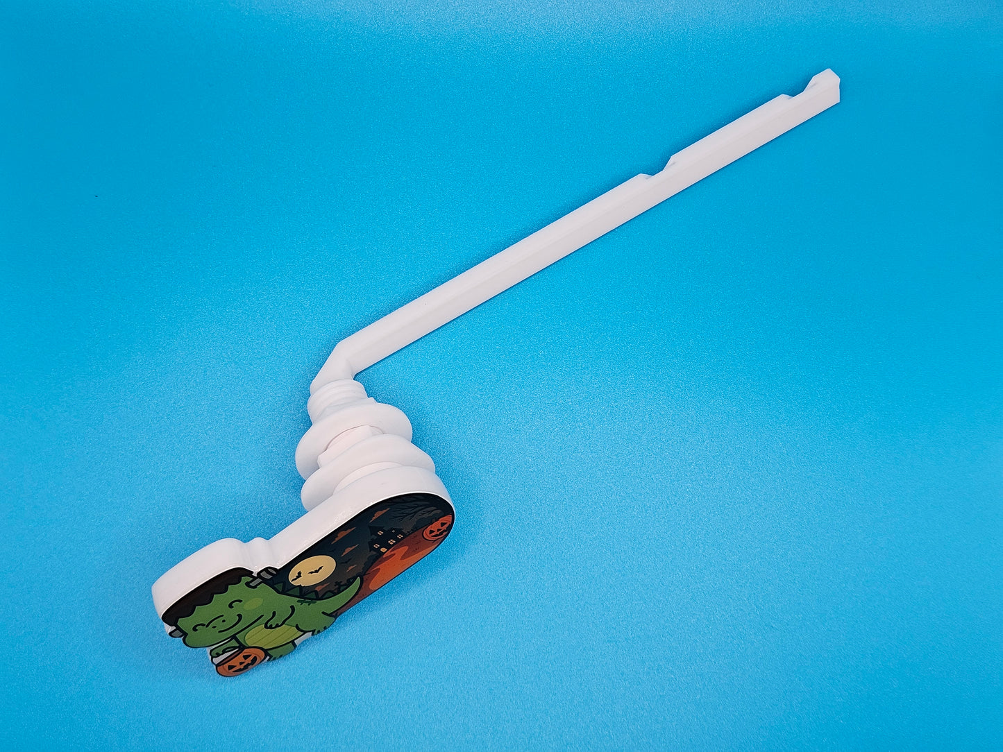Bathroom Toilet Handle - Halloween Frankenstein Dinosaur
