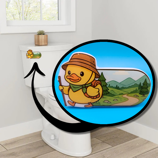 Bathroom Toilet Handle - Hiker Duck