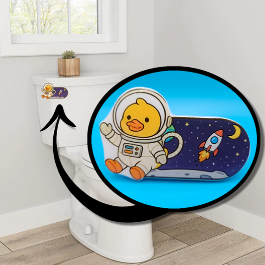 Bathroom Toilet Handle - Astronaut Duck