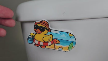 Bathroom Toilet Handle - Beach Duck