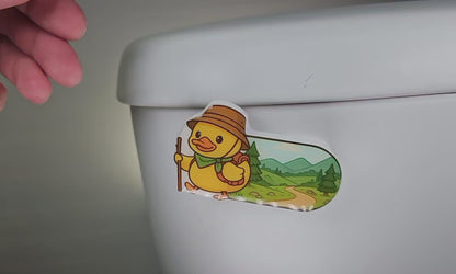 Bathroom Toilet Handle - Hiker Duck